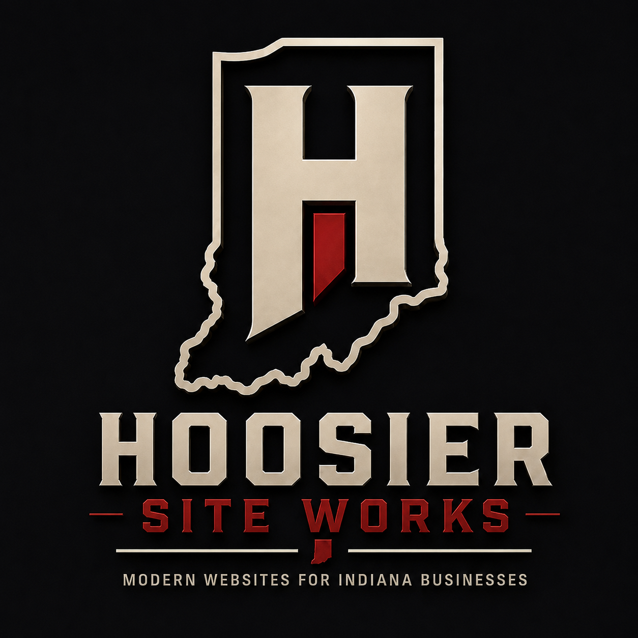 Hoosier Site Works emblem with Indiana H mark